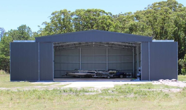 Helicopter Hangar Front View