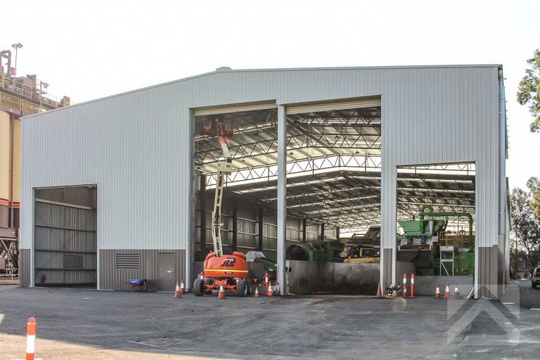 Recycling facility 10m high doors