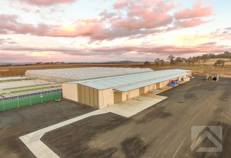 aerial overview of horticulture facility